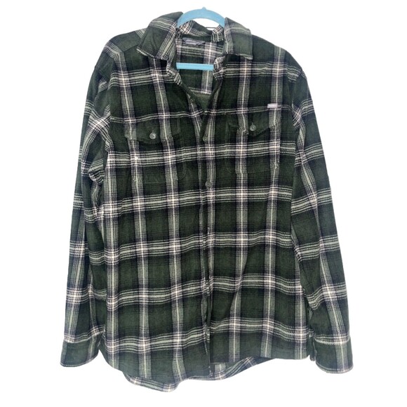 Eddie Bauer Men's Plaid Fleece Shirt Jacket Shacket size L - Picture 1 of 5